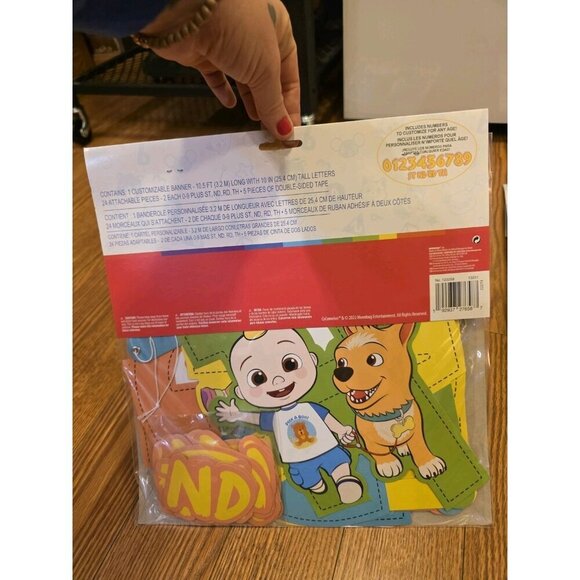 Cocomelon Birthday Party Supplies Custom Banner Candle Table Decorations NEW - Picture 5 of 7